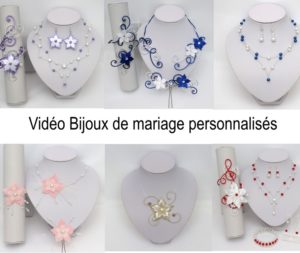 Vidéo diaporama bijoux de mariage personnalisés